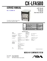 Sony CX-LFA500 Service Manual preview