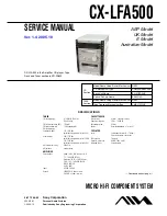 Sony CX-LFA500 Service Manual предпросмотр