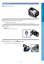 Preview for 24 page of Sony CX105E User Manual