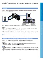 Preview for 32 page of Sony CX105E User Manual