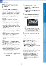 Preview for 47 page of Sony CX105E User Manual