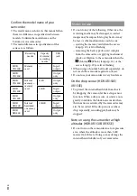 Preview for 8 page of Sony CX115E Operating Manual