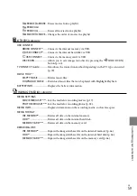 Preview for 59 page of Sony CX115E Operating Manual