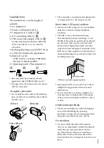 Preview for 5 page of Sony CX160E Operating Manual