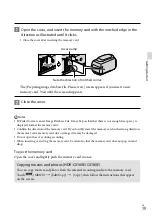 Preview for 19 page of Sony CX160E Operating Manual