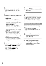 Preview for 46 page of Sony CX160E Operating Manual