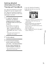 Preview for 55 page of Sony CX160E Operating Manual