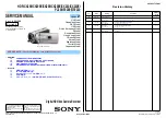 Preview for 1 page of Sony CX190E Service Manual