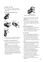 Предварительный просмотр 9 страницы Sony CX360V Operating Manual