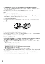 Предварительный просмотр 16 страницы Sony CX360V Operating Manual