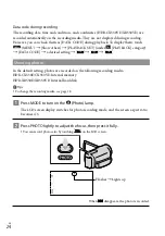 Предварительный просмотр 24 страницы Sony CX550VE Handbook