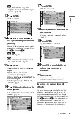 Предварительный просмотр 31 страницы Sony CX777ES - DVP - DVD Changer Operating Instructions Manual