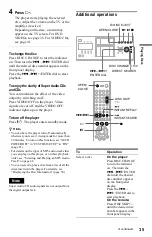 Предварительный просмотр 35 страницы Sony CX777ES - DVP - DVD Changer Operating Instructions Manual