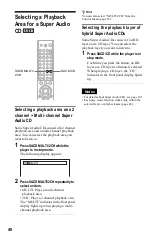 Предварительный просмотр 40 страницы Sony CX777ES - DVP - DVD Changer Operating Instructions Manual