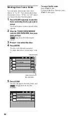 Предварительный просмотр 54 страницы Sony CX777ES - DVP - DVD Changer Operating Instructions Manual