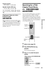 Предварительный просмотр 61 страницы Sony CX777ES - DVP - DVD Changer Operating Instructions Manual