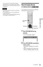 Предварительный просмотр 63 страницы Sony CX777ES - DVP - DVD Changer Operating Instructions Manual