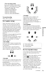 Предварительный просмотр 71 страницы Sony CX777ES - DVP - DVD Changer Operating Instructions Manual