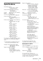 Предварительный просмотр 37 страницы Sony CX80 - VPL XGA LCD Projector Quick Reference Manual