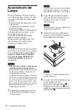 Предварительный просмотр 56 страницы Sony CX80 - VPL XGA LCD Projector Quick Reference Manual