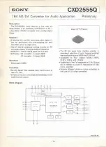 Предварительный просмотр 98 страницы Sony CXD2701Q Data Book