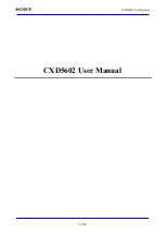 Sony CXD5602 User Manual preview