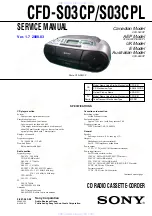 Sony CXFD-S03CP Service Manual preview