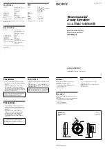 Preview for 1 page of Sony CXS-G2516FS Installation/Connections