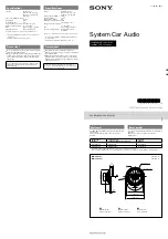 Preview for 1 page of Sony CXS-GT4016F Installation/Connections