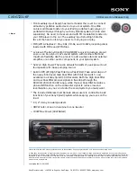 Предварительный просмотр 1 страницы Sony CXS-GT5316F Marketing Brochure