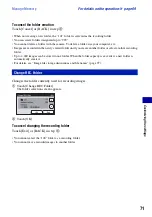 Предварительный просмотр 71 страницы Sony Cyber-shot 3-700-727-12(1) Handbook