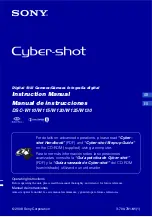 Предварительный просмотр 1 страницы Sony Cyber-shot 3-700-781-61(1) Instruction Manual