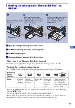 Preview for 11 page of Sony Cyber-shot 3-700-781-61(1) Instruction Manual