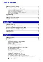 Preview for 3 page of Sony Cyber-shot 4-121-439-11(1) Handbook