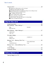 Preview for 4 page of Sony Cyber-shot 4-121-439-11(1) Handbook