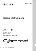 Sony Cyber-shot 4-170-840-12(1) Instruction Manual preview
