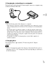 Предварительный просмотр 11 страницы Sony Cyber-shot AC-UB10 Instruction Manual