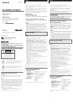 Sony Cyber-shot DCC-L1 Operating Instructions preview