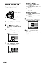 Предварительный просмотр 40 страницы Sony Cyber-shot DSC-F505 Operating Instructions Manual