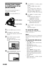 Предварительный просмотр 46 страницы Sony Cyber-shot DSC-F505 Operating Instructions Manual