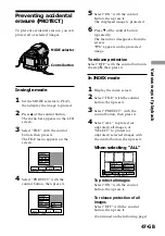 Предварительный просмотр 47 страницы Sony Cyber-shot DSC-F505 Operating Instructions Manual