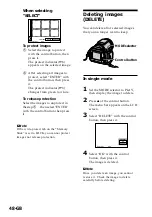 Предварительный просмотр 48 страницы Sony Cyber-shot DSC-F505 Operating Instructions Manual