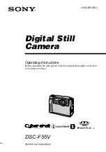 Предварительный просмотр 1 страницы Sony Cyber-shot DSC-F55V Operating Instructions Manual