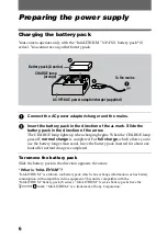 Предварительный просмотр 6 страницы Sony Cyber-shot DSC-F55V Operating Instructions Manual