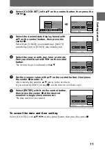 Предварительный просмотр 11 страницы Sony Cyber-shot DSC-F55V Operating Instructions Manual