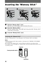 Предварительный просмотр 12 страницы Sony Cyber-shot DSC-F55V Operating Instructions Manual