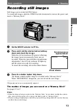 Предварительный просмотр 13 страницы Sony Cyber-shot DSC-F55V Operating Instructions Manual