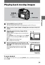 Предварительный просмотр 19 страницы Sony Cyber-shot DSC-F55V Operating Instructions Manual