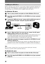 Предварительный просмотр 22 страницы Sony Cyber-shot DSC-F55V Operating Instructions Manual