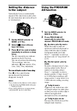 Предварительный просмотр 38 страницы Sony Cyber-shot DSC-F55V Operating Instructions Manual